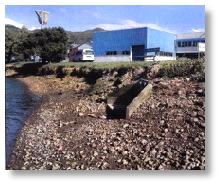 Coastal erosion problems - before